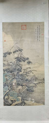 A Chinese Painting Of Landscape, Tang Ying Mark