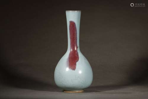 A Chinese Porcelain Jun Kiln Neck Vase