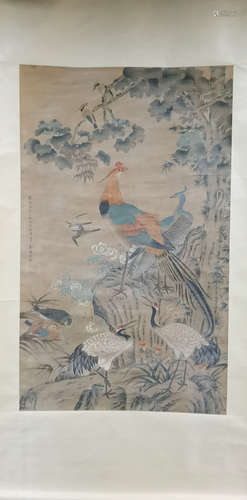 A Chinese Painting Of Floral&Bird, Shen Quan Mark