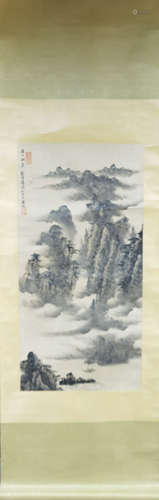 A Chinese Painting Of Landscape, Guo Chuanzhang Mark