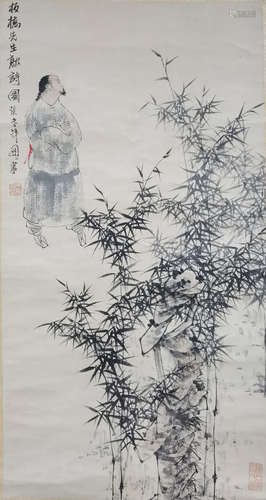 A Chinese Painting Of Figure Story, Wang Mingming Mark