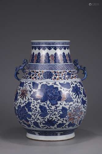 A Chinese Porcelain Blue&White Zun Vase