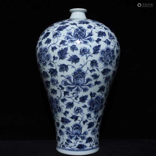 A Chinese Porcelain Blue&White Meiping Vase