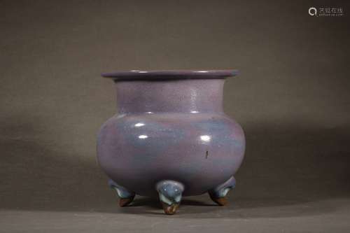 A Chinese Porcelain Jun Kiln Censer