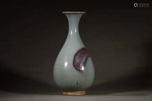 A Chinese Porcelain Jun Kiln Yuhuchunping Vase