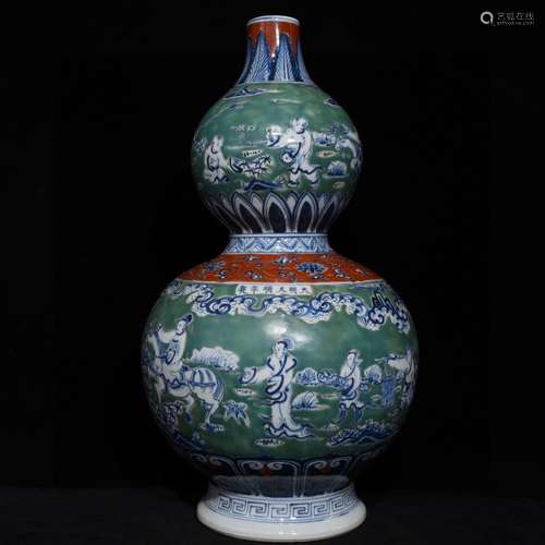 A Chinese Porcelain Blue&White Gourd Vase