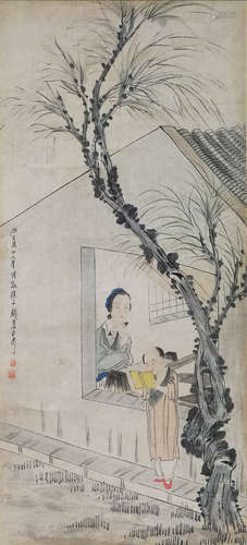 A Chinese Painting Of Figure, Qian Hui'An Mark