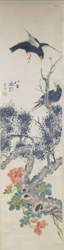 A Chinese Painting Of Floral&Bird, Du Yanling Mark