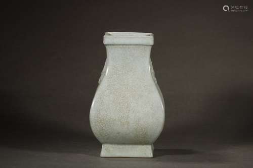 A Chinese Porcelain Ru Kiln Zun Vase