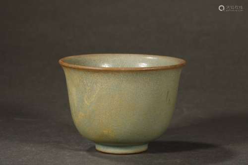 A Chinese Porcelain Ru Kiln Cup