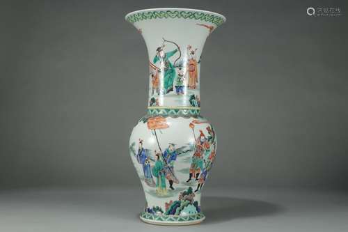 A Chinese Porcelain Wucai Vase