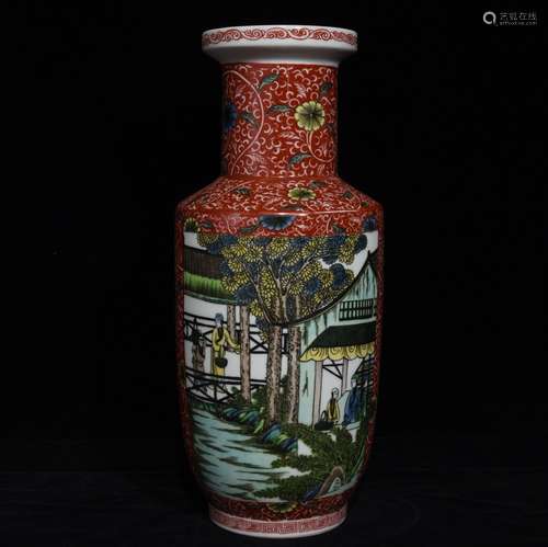 A Chinese Porcelain Famille Rose Vase