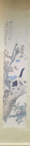 A Chinese Painting Of Floral&Bird, Jin Mengshi Mark
