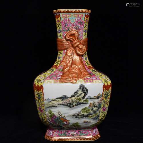 A Chinese Porcelain Famille Rose Vase