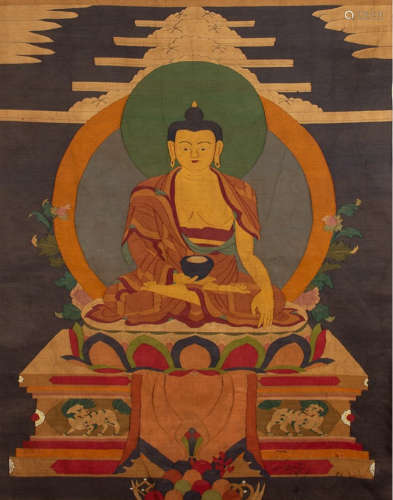 A SAKYAMUNI BUDDHA KESI EMBROIDERY