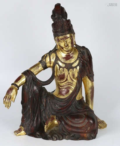 A CHENXIANG WOOD GUANYIN BUDDHA STATUE