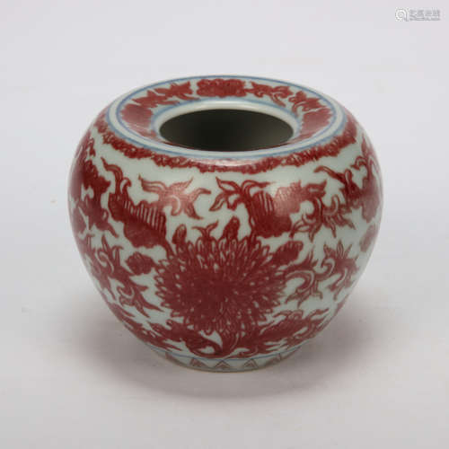 UNDERGLAZE RED BRUSH WASH IN QING DYNASTY, CHINA