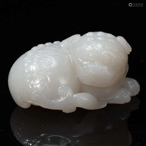 CHINESE HETIAN JADE LION