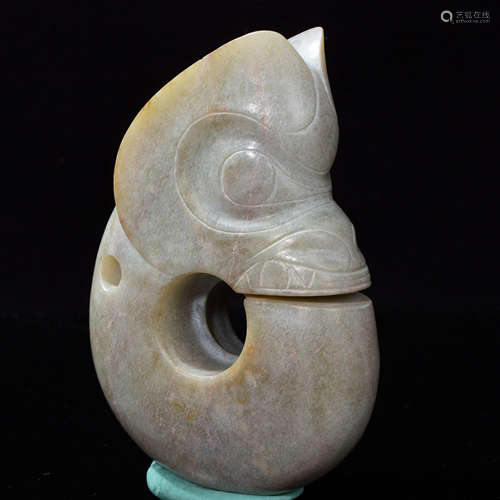 HONGSHAN CULTURE JADE PIG DRAGON