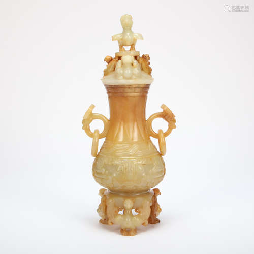 CHINESE HETIAN JADE BOTTLE