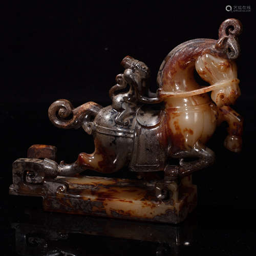 CHINESE HETIAN JADE HORSE