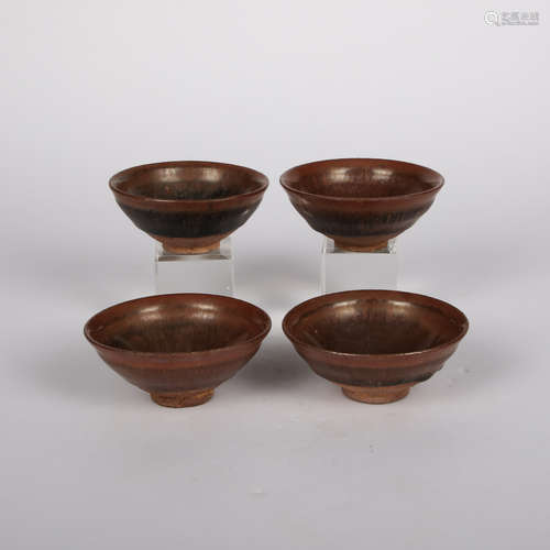 FOUR CHINESE JIAN KILNS ZHAN