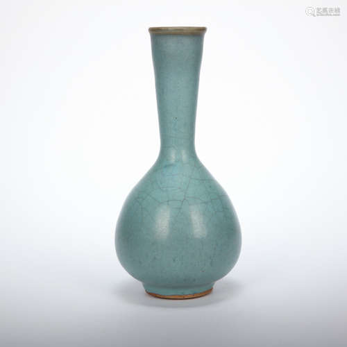 CHINESE JUN KILN GOOSENECK BOTTLE