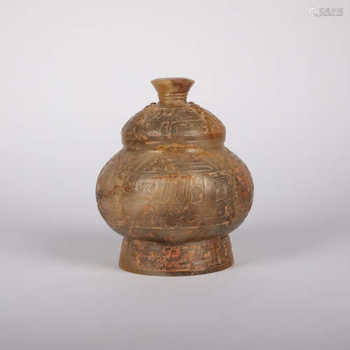 CHINESE HETIAN JADE JAR