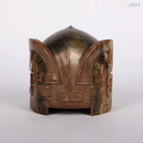 CHINESE HETIAN JADE HELMET