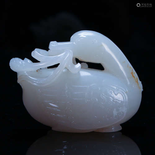 CHINESE HETIAN JADE GOOSE