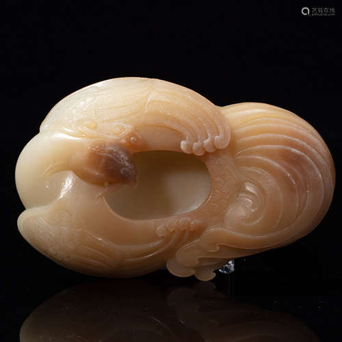 CHINESE HETIAN JADE BRUSH WASH