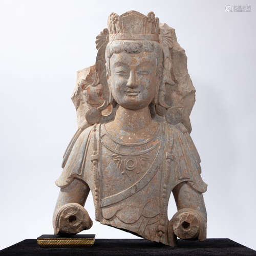 CHINESE STONE BUDDHA STATUE