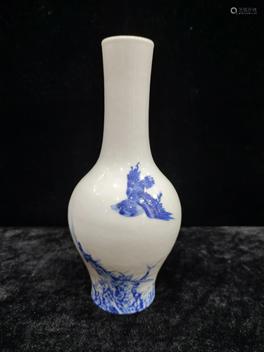 A chinese blue&white vase WangBu style