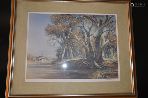 two watercolour landscape paintings (1982-1983)