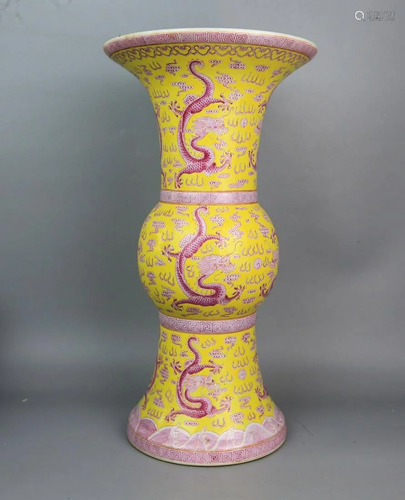 A chinese famille rose vase