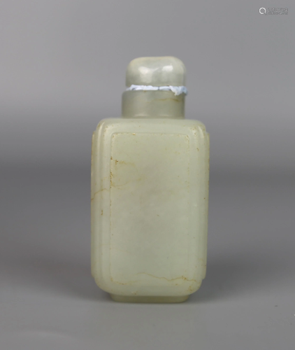 a chinese jade snuff bottle