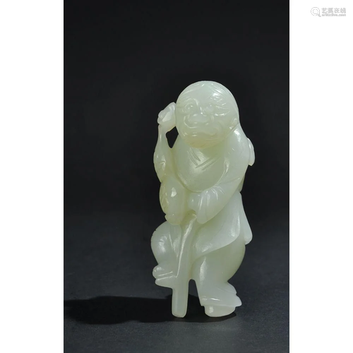 a chinese jade figure