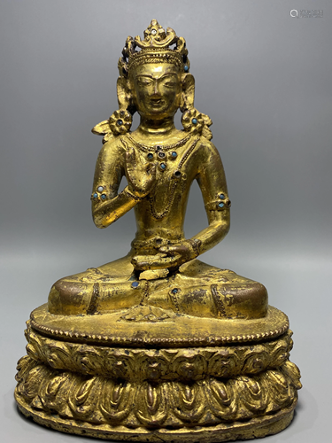 a c hinese bronze buddha