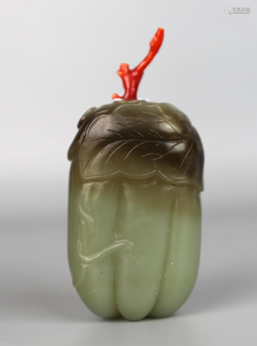 a chiense jade snuff bottle