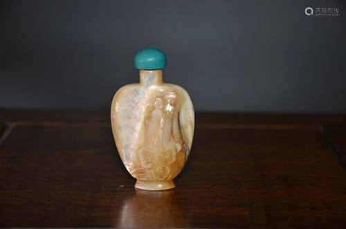 crustacean snuff bottle