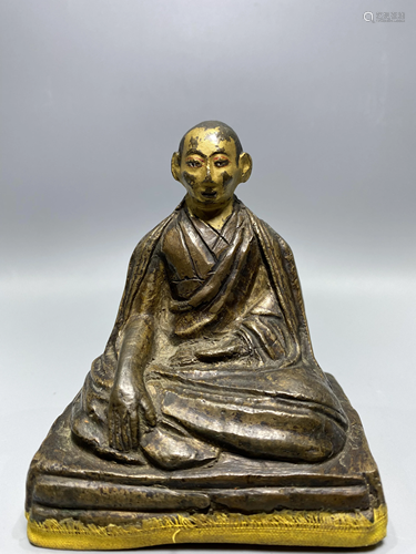 a chinese bronze buddha