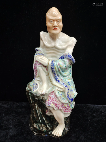 A chinese famille rose figure