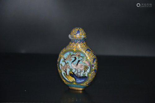 cloisonne snuff bottle