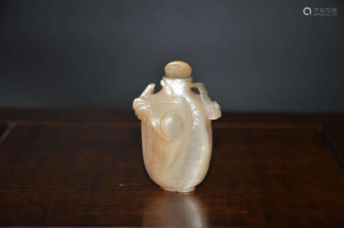 clam snuff bottle