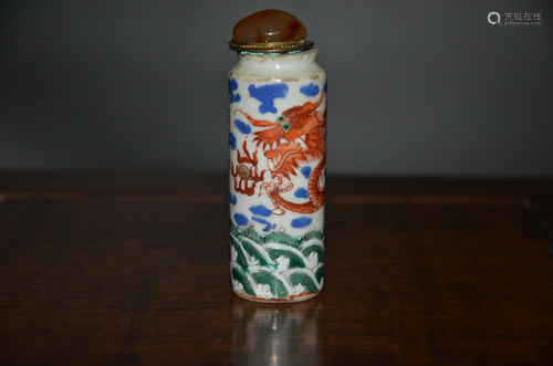 porcelain snuff bottle