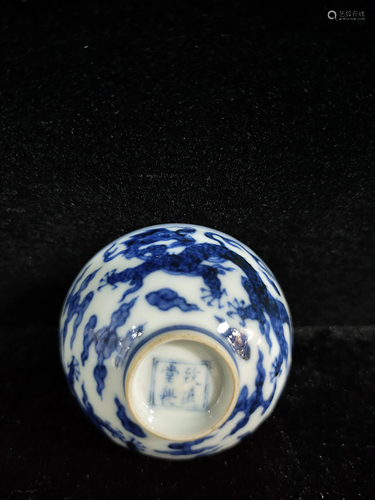 a chinese blue and white bowl Zhi Yuan Tang Mark