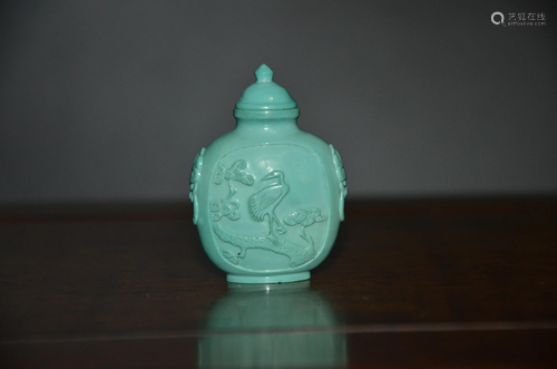 turquoise snuff bottle