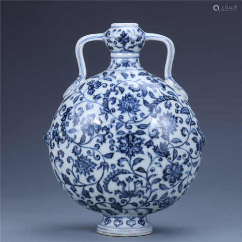 Ming Chenghua Blue and White Sea Water Dragon Bowl