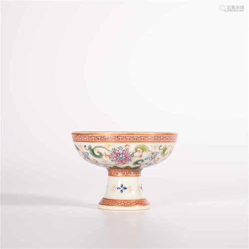 Qianlong famille rose goblet