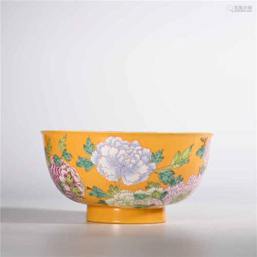 Kangxi Flower Pastel Bowl